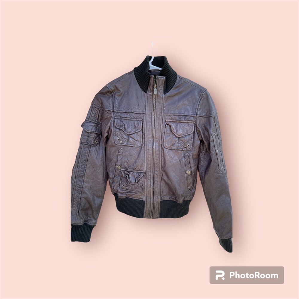 Brown original leather vintage